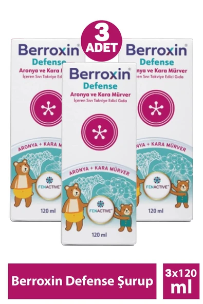 SEDDAR COLLECTİON Berroxin Defense Şurup 120 ml 3 Adet ürün görseli 1