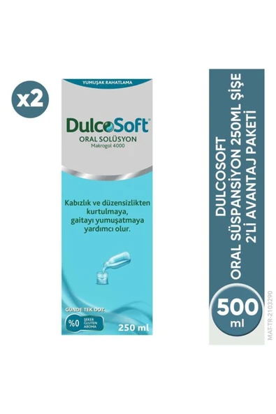 DULCOSOFT Oral Süspansiyon 250ml Şişe 2'li Avantaj Paketi ürün görseli 1