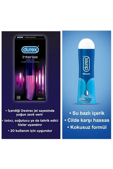 DUREX Intense Uyarıcı Tahrik Edici Hisset Kayganlaştırıcılı Jel ürün görseli 1