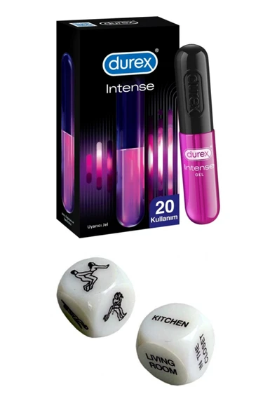 DUREX Intense Uyarıcı Jel 10ml Ve Kamasutra Pozisyon Görselli Zar Oyunu ürün görseli 1