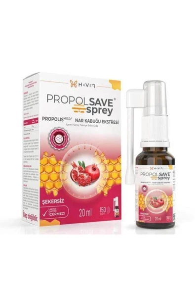 PROPOLSAVE Propolis Nar Ekstresi Içeren Sprey 20 ml Gıda Takviyesi ( Teklidir ) ürün görseli 1