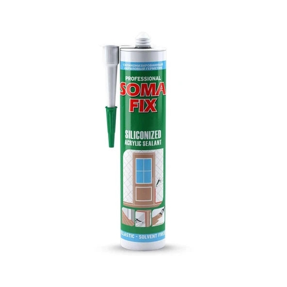 SOMAFIX AKRILIK SILIKONIZE MASTIK BEJ 310ML ürün görseli 1