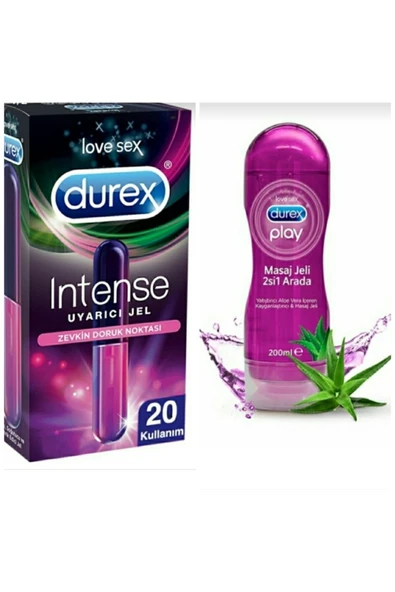 DUREX Love Sex Aloveralı Kayganlaştırıcılı Ve Masaj Jeli Intense Uyarıcı Tahrik Edici Jel ürün görseli 1