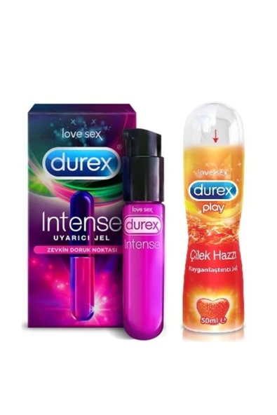 DUREX Intense Uyarıcı Jel + Play Çilekli Jel 50 ml ürün görseli 1