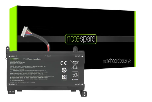 Hp ile Uyumlu Omen 17-an008nt (3YC69EA), 17-an104nt (4EU26EA) Notebook Batarya Pil 16 Pin Model ürün görseli 1