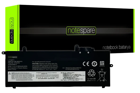 Lenovo ile Uyumlu Thinkpad X280 Type 20KE, X280 Type 20KF Notebook Batarya Pil ürün görseli 1