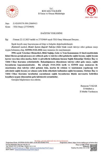 DEMİR-EXT KOMPLEX (Ferroz Bisglisinat) 60 Bitkisel Kapsül %50 İNDİRİM - Resim 7