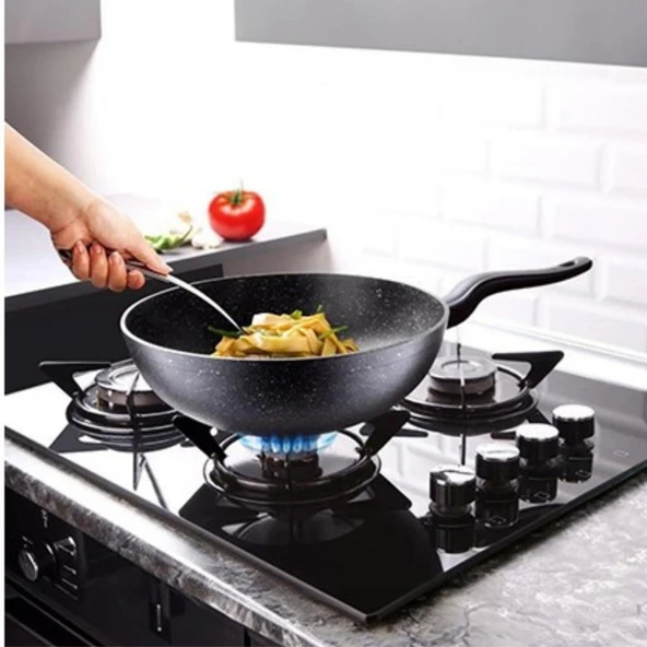 LAVONNI 28 CM GRANIT WOK TAVA - Resim 2