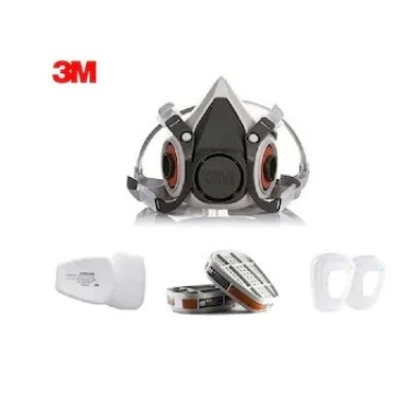 3M 6200 Yarım Yüz Maskesi + 3M 6057 Abe Filtre + 3M 5935 P3 ürün görseli 1