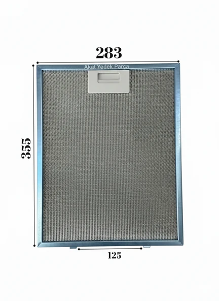 ICF İle Uyumlu Davlumbaz 28,3X35,5 CM Arka Aralık 12,5 CM Aspiratör Filtresi ürün görseli 1