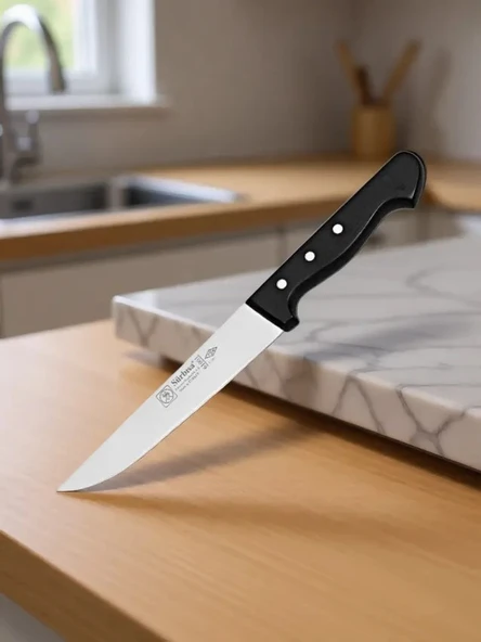 Sürmene Kasap Et Bıçağı 28 Cm Pimli Paslanmaz Çelik Sıyırma Doğrama Mutfak Bıçağı Sürbisa 61001 ürün görseli 1