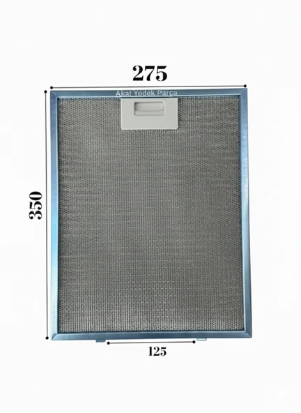 Simfer İle Uyumlu Davlumbaz 27,5X35 CM Arka Aralık 12,5CM Aspiratör Filtresi ürün görseli 1