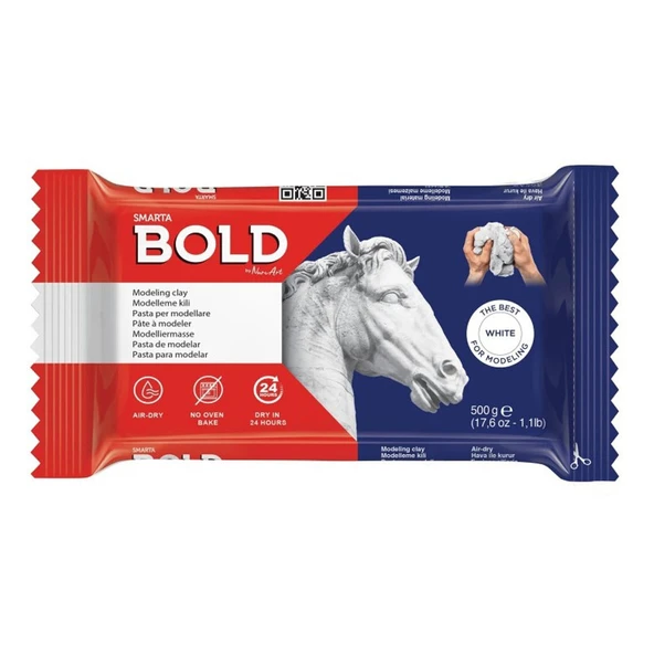 Smarta Seramik Hamuru Bold Beyaz 500 Gr ürün görseli 1