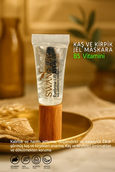 SWANFEAT Kaş Ve Kirpik Jel Maskara B5 Vitaminli Sabitleyici, Şekillendirici Ve Besleyici 10ml ürün görseli 1