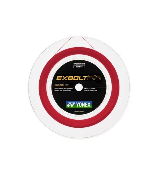 Yonex - Exbolt 68 - 0.68 - 200 M - Kırmızı - Badminton Kordajı ürün görseli 1