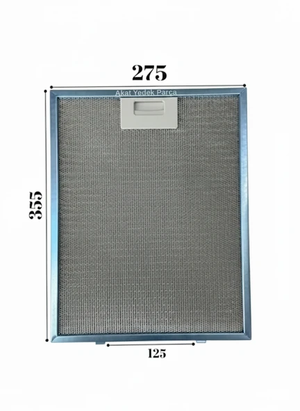 ICF İle Uyumlu Davlumbaz 27,5X33,5 CM Arka Aralık 12,5 CM Aspiratör Filtresi ürün görseli 1