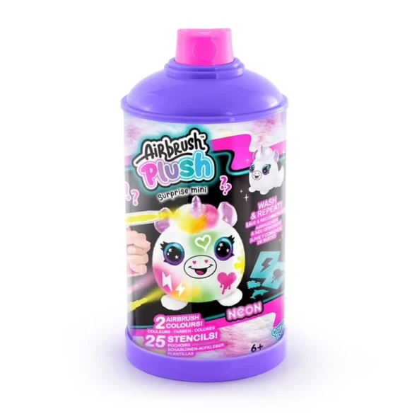 Airbrush Neon Boyanıp Yıkanabilen Mini Peluş Sürpriz Paket ürün görseli 1