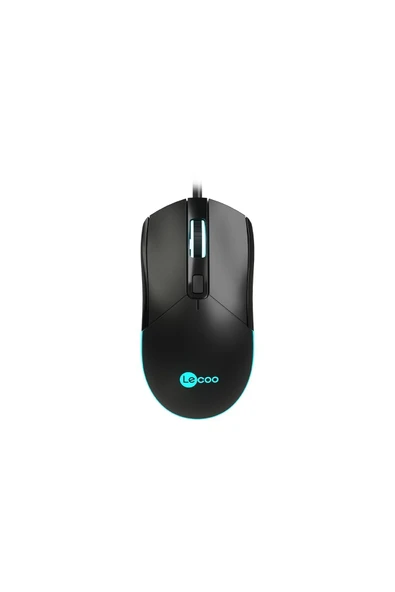 Braventa Collection Lecoo MS120 USB Kablolu 2400DPI 4 Tuşlu RGB LED Aydınlatmalı Optik Optik Mouse Siyah ürün görseli 1