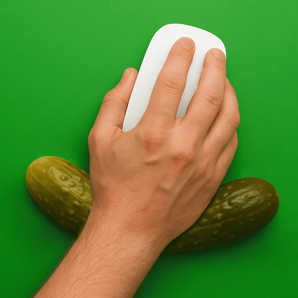 Mustard Kornişon Mouse Bilek Desteği - Resim 2