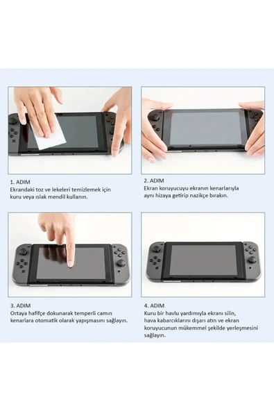 Switch 2 Temperli Cam Ekran Koruyucu 2li Paket (Nintendo Switch 2) - Resim 6