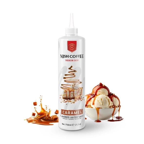 Nish Karamel Aromalı Dekor Sos 750 Gr - Resim 3