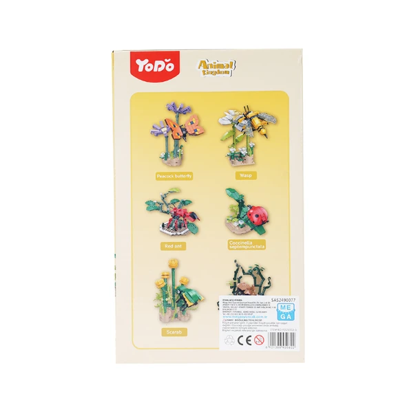 Yodo Blok Böcekler 148 Parça Scarab - Resim 7