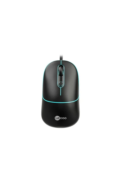 Hepta Collection Lecoo MS110 USB Kablolu 2400DPI 4 Tuşlu RGB Sessiz Click Optik Mouse - PC, Mac, Dizüstü Bilgisayar i ürün görseli 1