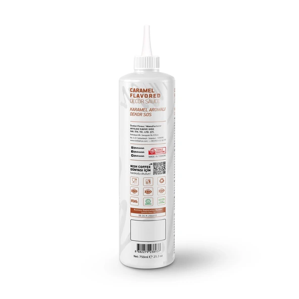 Nish Karamel Aromalı Dekor Sos 750 Gr - Resim 2