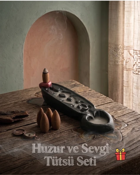 Tedisanat Aşk Love Geri Akış Şelale Tütsülük Buhurdanlık ürün görseli 1