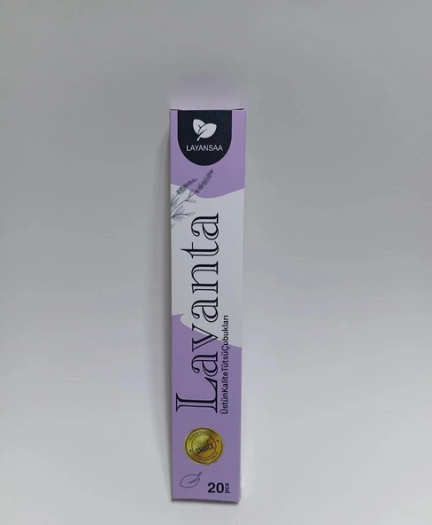 Tedi Sanat Çubuk Tütsü Lavanta 20 Adet (1 Paket) Lavander Layansaa ürün görseli 1