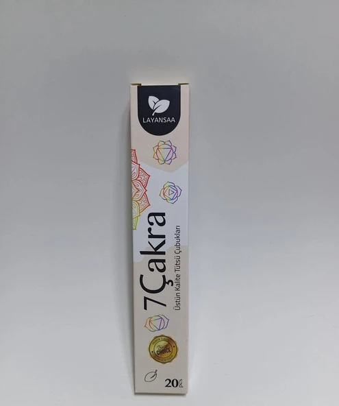 Tedi Sanat Çubuk Tütsü 7 Çakra 20 Adet (1 Paket) Layansaa ürün görseli 1