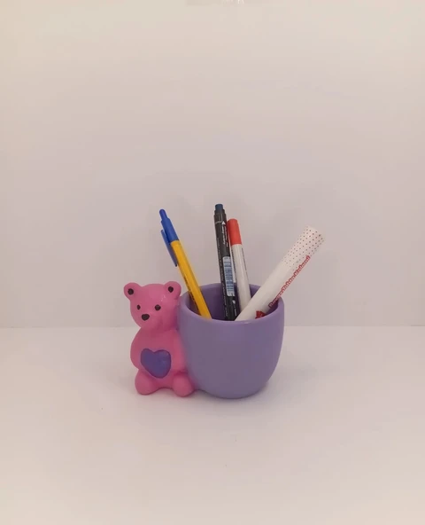 Tedi Sanat Ayıcıklı Kalemlik ürün görseli 1