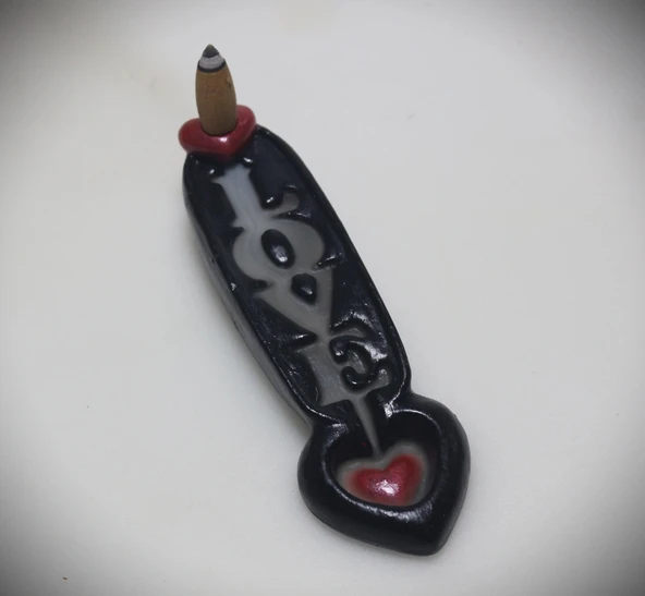 Tedi Sanat Aşk Love Geri Akış Şelale Tütsülük Buhurdanlık ürün görseli 1