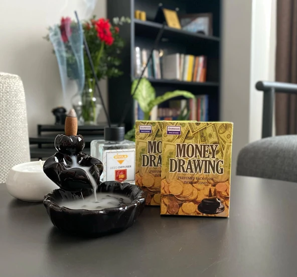 Darshan Money Drawing Geri Akış Tütsü - Resim 3