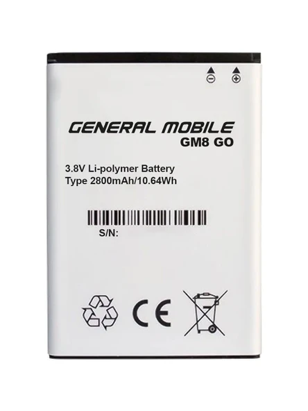 General Mobile Gm 8 Go Uyumlu Batarya Pil 2800 Mah ürün görseli 1