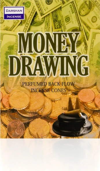 Darshan Money Drawing Geri Akış Tütsü - Resim 2