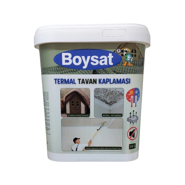 Boysat Termal Isı Yalıtımlı Tavan Boyası 10 Lt. ürün görseli 1