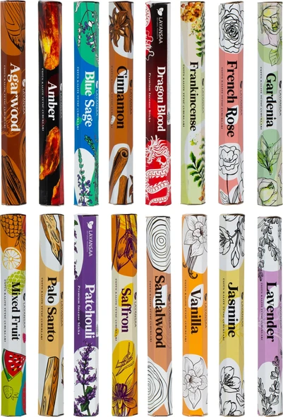 Layansaa 16 Paket 320 Adet Tütsü 16 Farklı Aroma ürün görseli 1