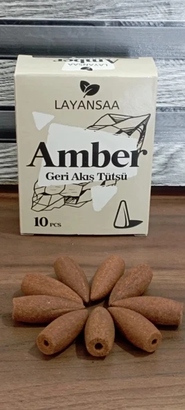 Layansaa 10 Adet Geri Akış Tütsü Amber Kokulu ürün görseli 1