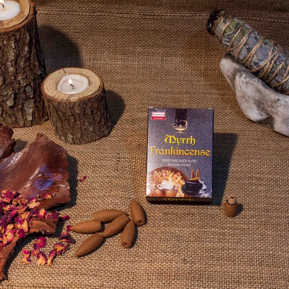 Darshan International Myrrh Frankincensegeri Akış (Back Flow) Tütsü 10 Adet ürün görseli 1