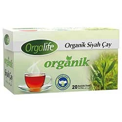 KARALİ ORGALİFE ORGANİK SİYAH ÇAY BARDAK POŞET 20Lİ 40GR ürün görseli 1