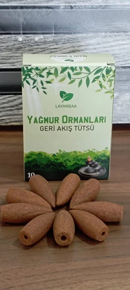 Layansaa 10 Adet Geri Akış Tütsü Rain Forest Kokulu ürün görseli 1