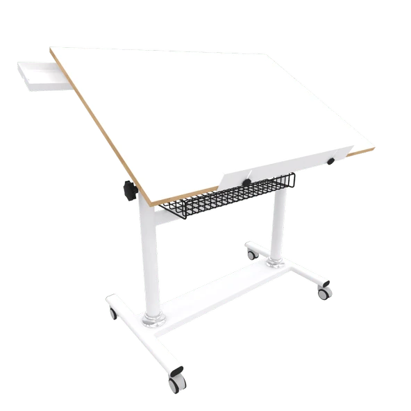Tekerlekli Profesyonel Çizim Masası 70x100cm ürün görseli 1