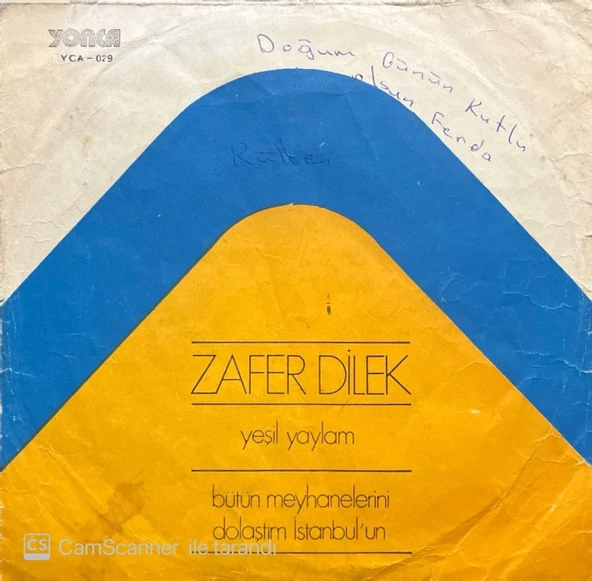 Zafer Dilek Yeşil Yaylam 45lik plak ürün görseli 1