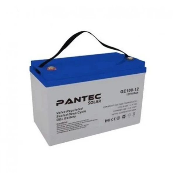 Pantec 100 Amper Solar Jel Akü Derin Döngü ürün görseli 1