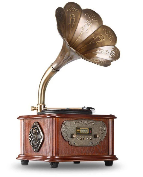 *ÜCRETSİZ KARGO Record Master – Wooden Classic Serisi RMJ-209C Pikap – Radyo – Bluetooth – USB – 33, 45 Devir Plak Çalar ürün görseli 1