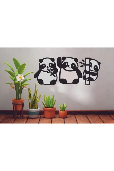 DT Dekor Treni Sevimli Panda Duvar dekor seti ürün görseli 1