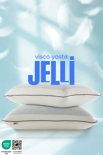 Pillow Market Visco Yastık Ortopedik Soğutucu Jelli Yastık Visko Ortopedik Soğuk Yastık Boyun Desteği - Resim 3
