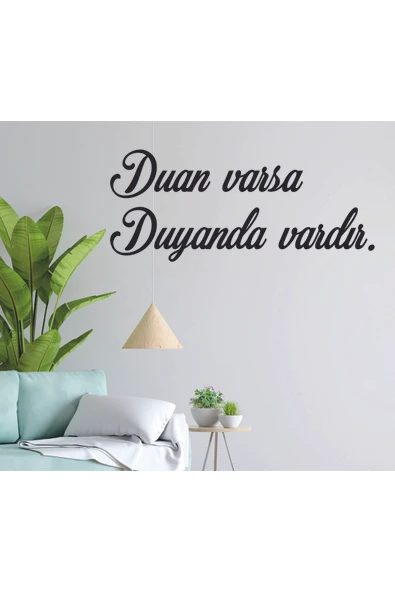 Dekor Treni Duan varsa Duyanda vardır Türkçe İslami Dini Duvar Dekor süsü ürün görseli 1
