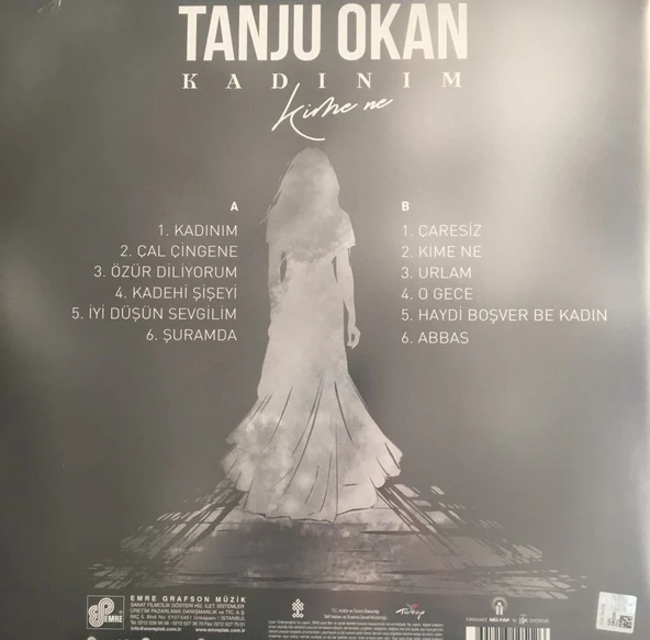 Tanju Okan Kadınım LP Plak - Resim 2